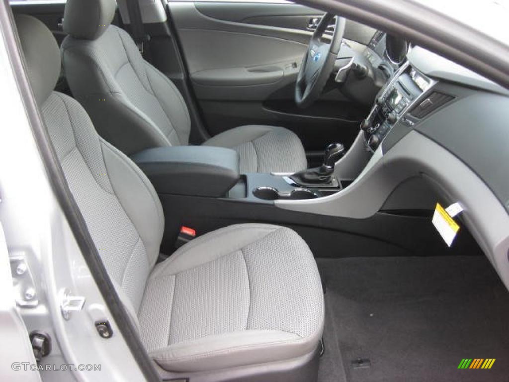 Gray Interior 2011 Hyundai Sonata SE Photo #46399914