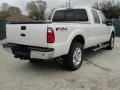 2011 White Platinum Metallic Tri-Coat Ford F250 Super Duty Lariat Crew Cab 4x4  photo #3