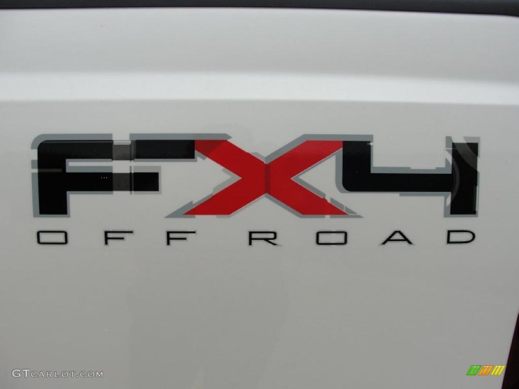 2011 F250 Super Duty Lariat Crew Cab 4x4 - White Platinum Metallic Tri-Coat / Adobe Two Tone Leather photo #19