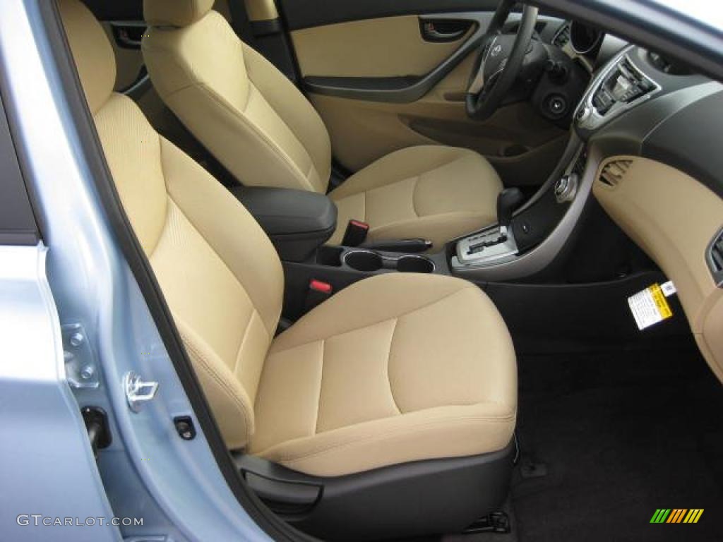 Beige Interior 2011 Hyundai Elantra GLS Photo #46401159