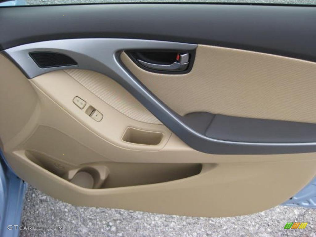 2011 Hyundai Elantra GLS Beige Door Panel Photo #46401186