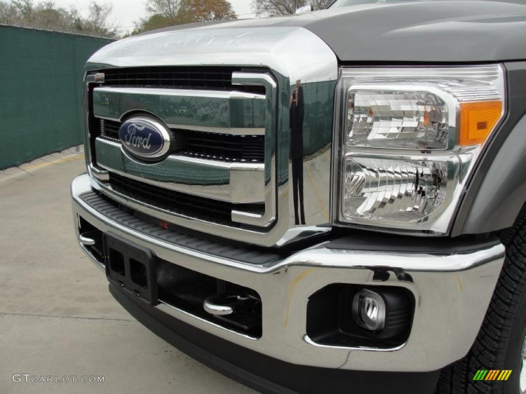 Sterling Grey Metallic 2011 Ford F250 Super Duty Lariat Crew Cab 4x4 Exterior Photo #46401234