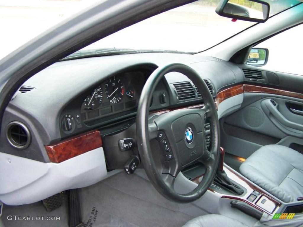 Gray Interior 1997 BMW 5 Series 528i Sedan Photo #46401399