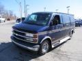 2001 Indigo Blue Metallic Chevrolet Express 1500 Passenger Conversion Van  photo #5