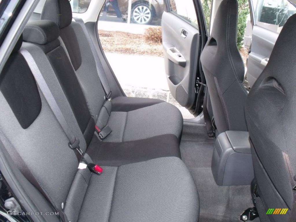 Carbon Black Interior 2008 Subaru Impreza WRX Sedan Photo #46402218