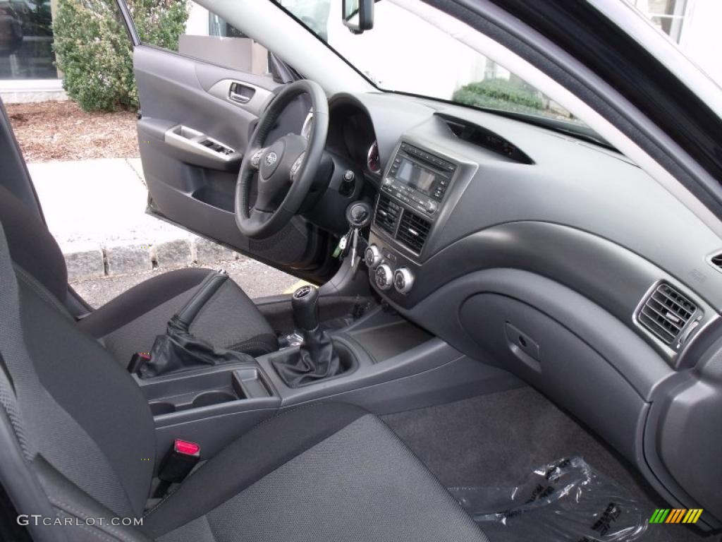 Carbon Black Interior 2008 Subaru Impreza WRX Sedan Photo #46402233