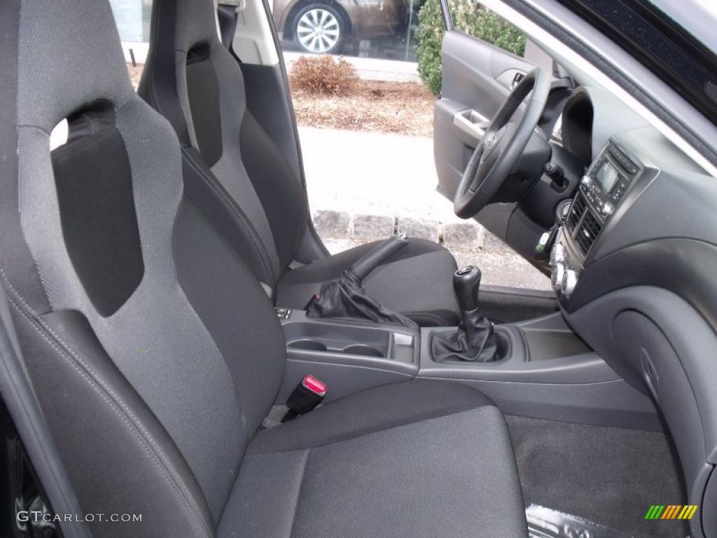 Carbon Black Interior 2008 Subaru Impreza WRX Sedan Photo #46402248