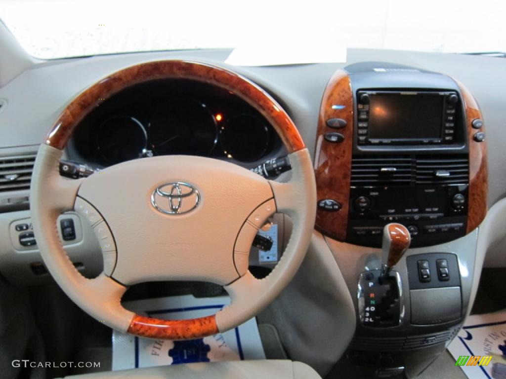 2008 Toyota Sienna Limited Fawn Dashboard Photo #46402284