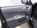Carbon Black 2008 Subaru Impreza WRX Sedan Door Panel