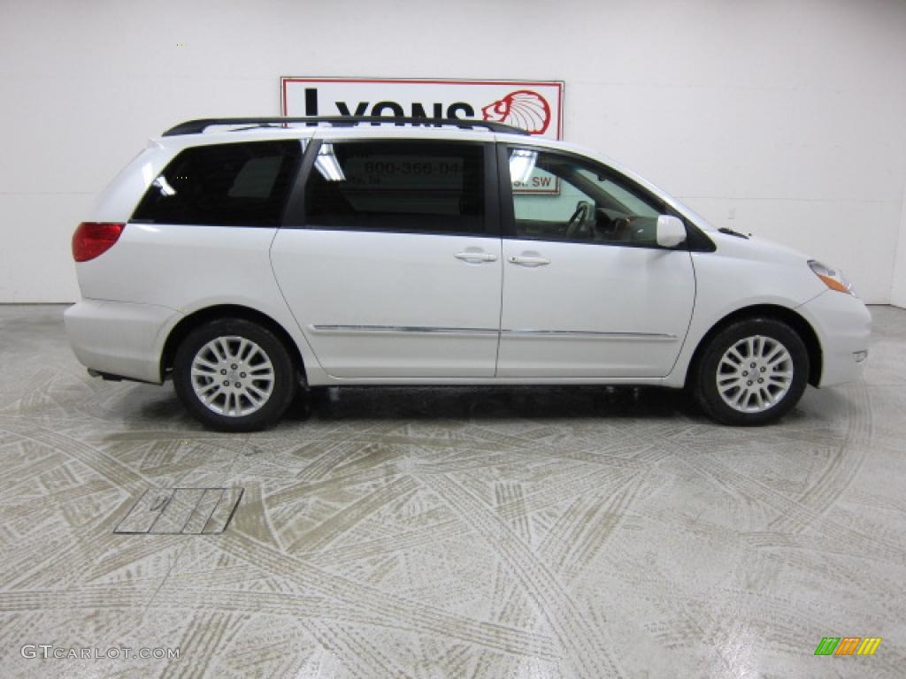 Arctic Frost Pearl 2008 Toyota Sienna Limited Exterior Photo #46402542