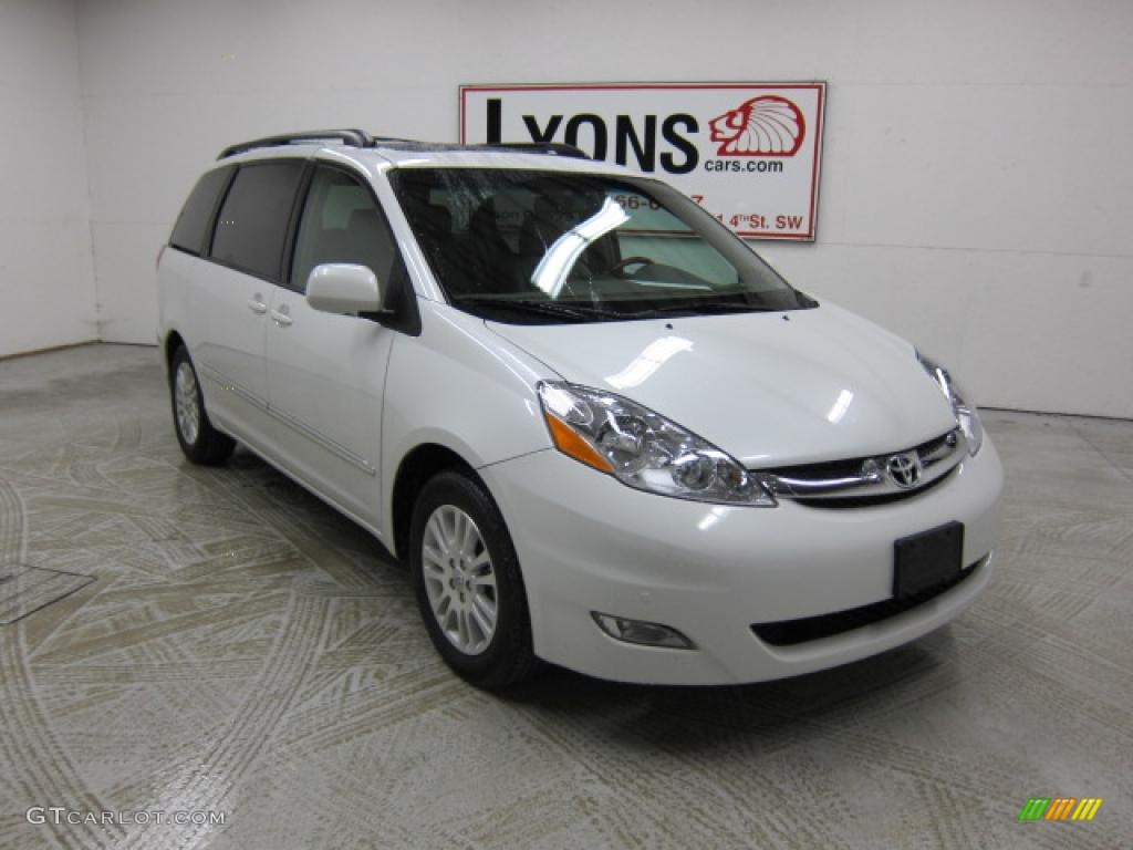 Arctic Frost Pearl 2008 Toyota Sienna Limited Exterior Photo #46402617