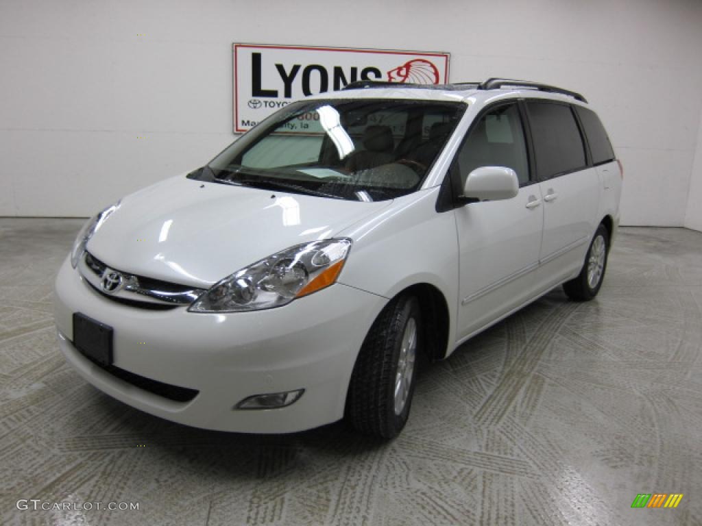 Arctic Frost Pearl 2008 Toyota Sienna Limited Exterior Photo #46402674