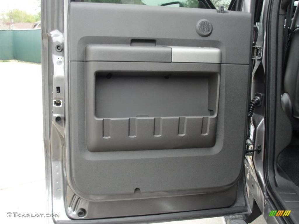 2011 F250 Super Duty Lariat Crew Cab 4x4 - Sterling Grey Metallic / Black Two Tone Leather photo #22