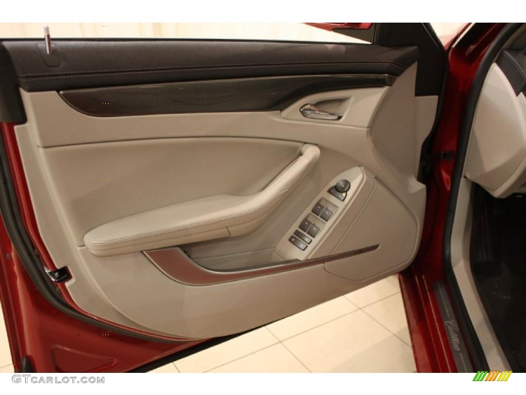 2009 Cadillac CTS 4 AWD Sedan Light Titanium/Ebony Door Panel Photo #46402968