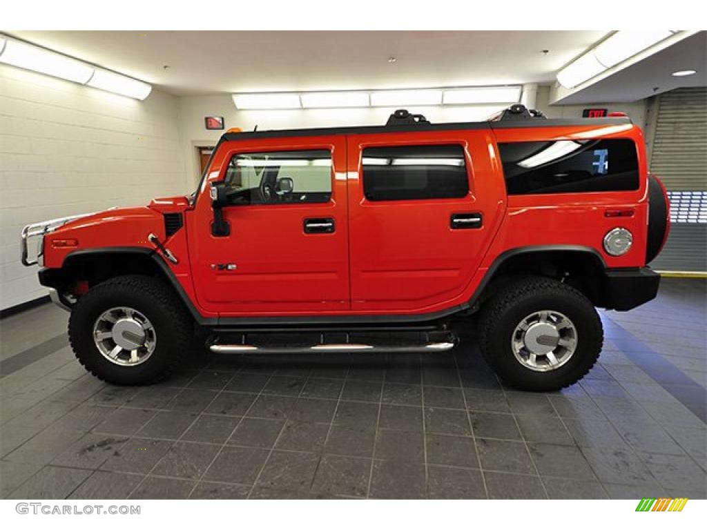 Solar Flare Metallic 2008 Hummer H2 SUV Exterior Photo #46402977