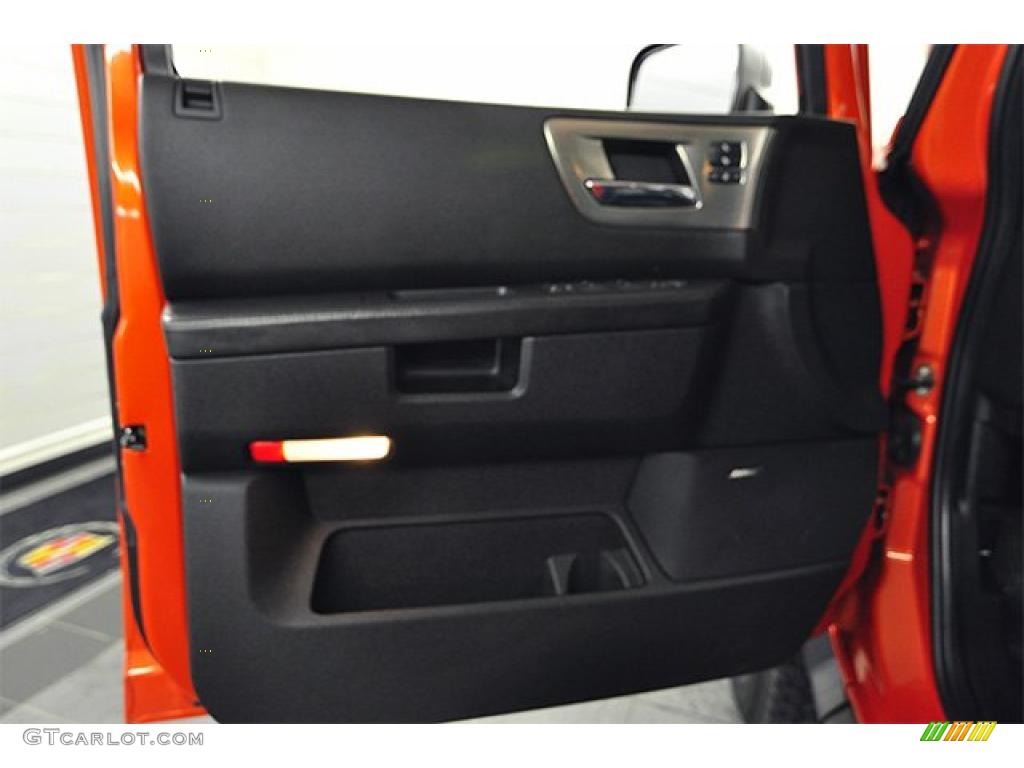 2008 Hummer H2 SUV Ebony Black Door Panel Photo #46403064