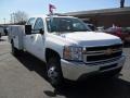 Summit White - Silverado 3500HD Crew Cab 4x4 Chassis Commercial Photo No. 5