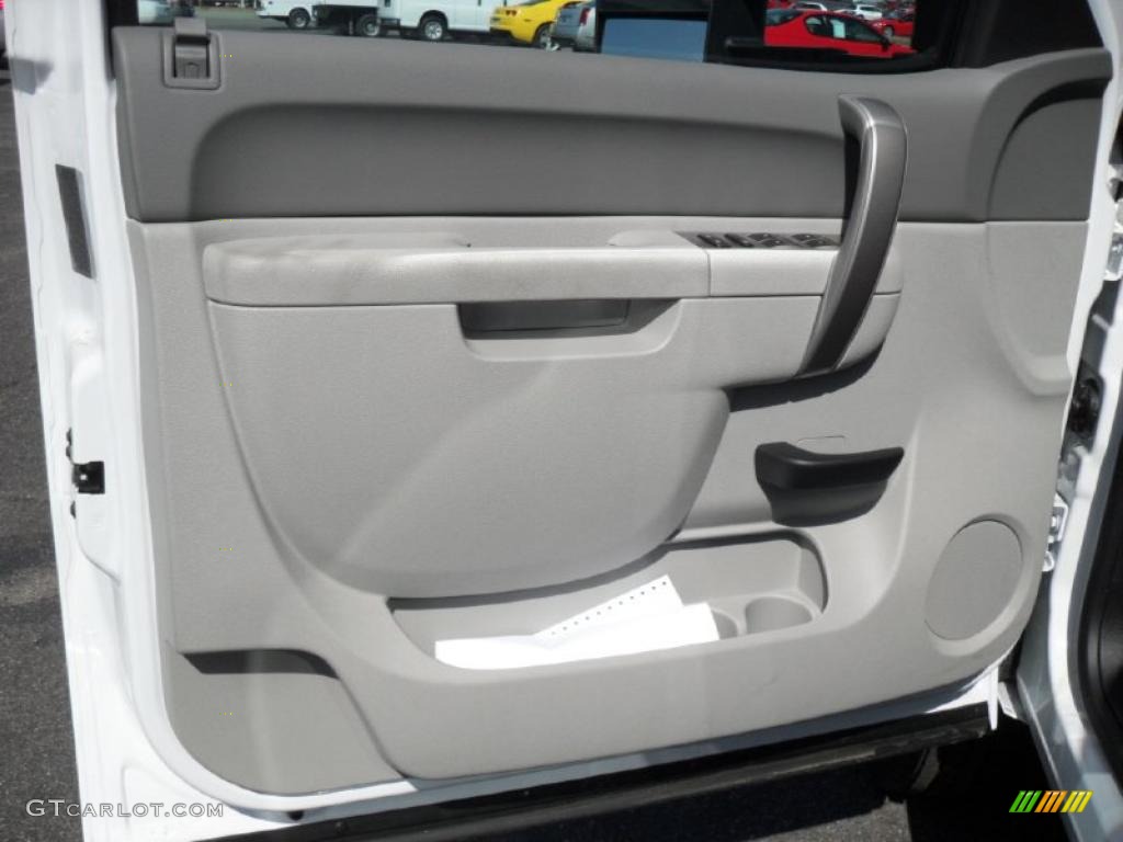 2011 Chevrolet Silverado 3500HD Crew Cab 4x4 Chassis Commercial Dark Titanium Door Panel Photo #46403724
