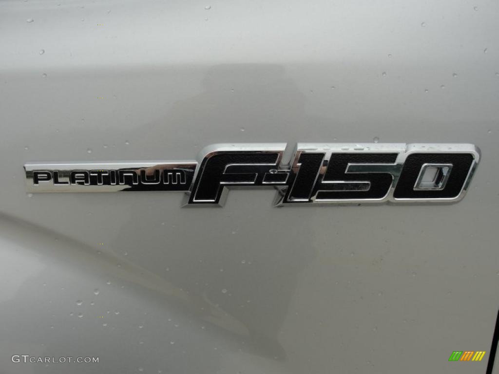2011 F150 Platinum SuperCrew 4x4 - Ingot Silver Metallic / Steel Gray/Black photo #12