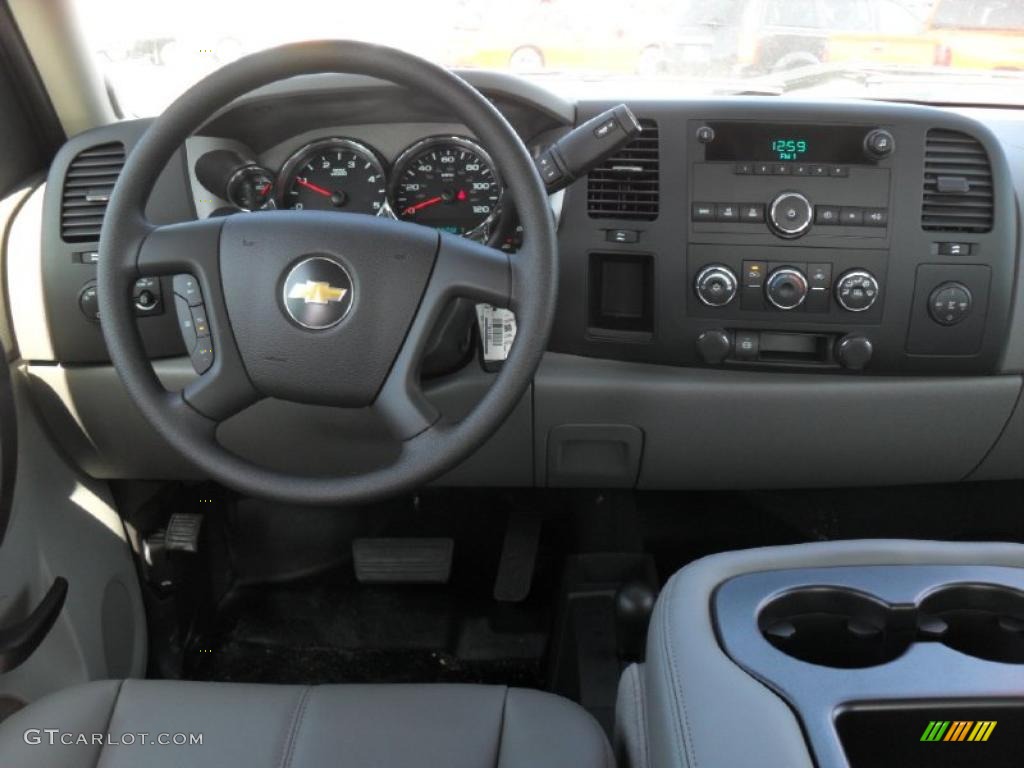 2011 Chevrolet Silverado 3500HD Crew Cab 4x4 Chassis Commercial Dark Titanium Dashboard Photo #46403826