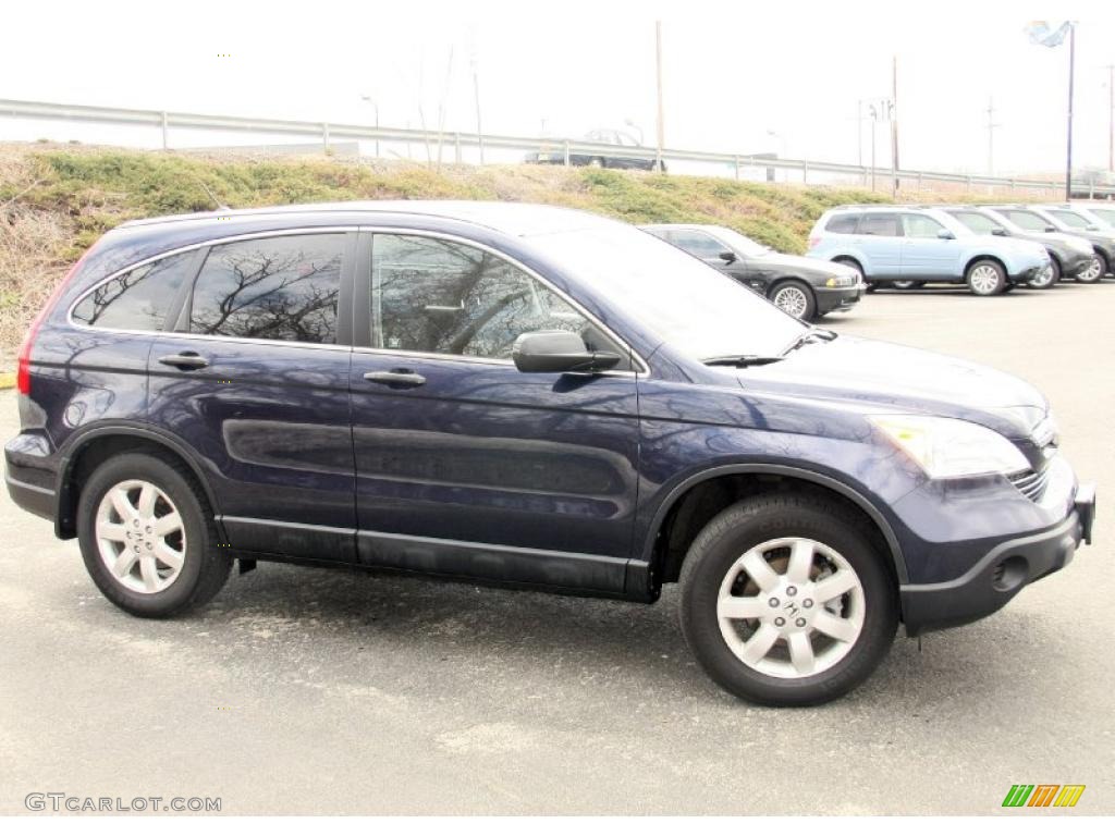 2008 CR-V EX 4WD - Royal Blue Pearl / Black photo #4