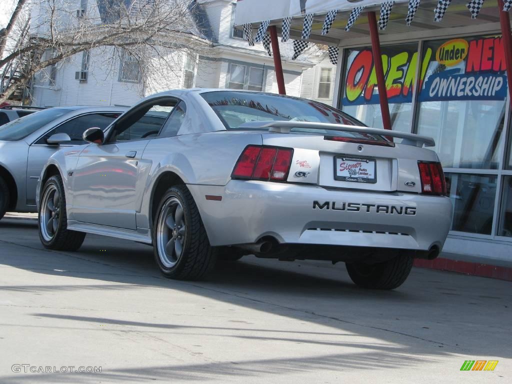 2003 Mustang GT Coupe - Silver Metallic / Dark Charcoal photo #3