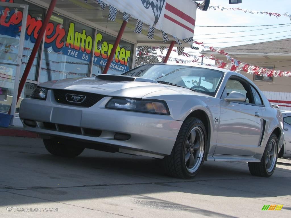 2003 Mustang GT Coupe - Silver Metallic / Dark Charcoal photo #17