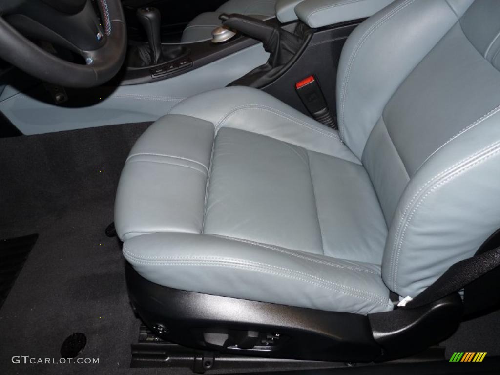 Silver Novillo Leather Interior 2008 BMW M3 Convertible Photo #46406658