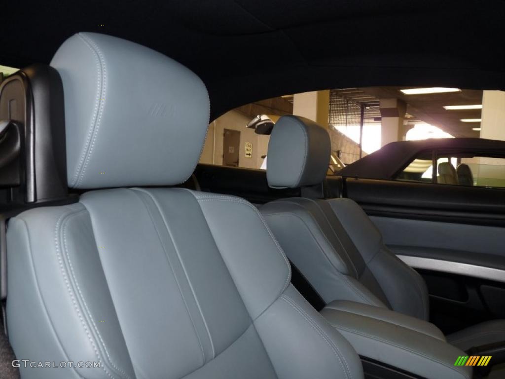Silver Novillo Leather Interior 2008 BMW M3 Convertible Photo #46406670