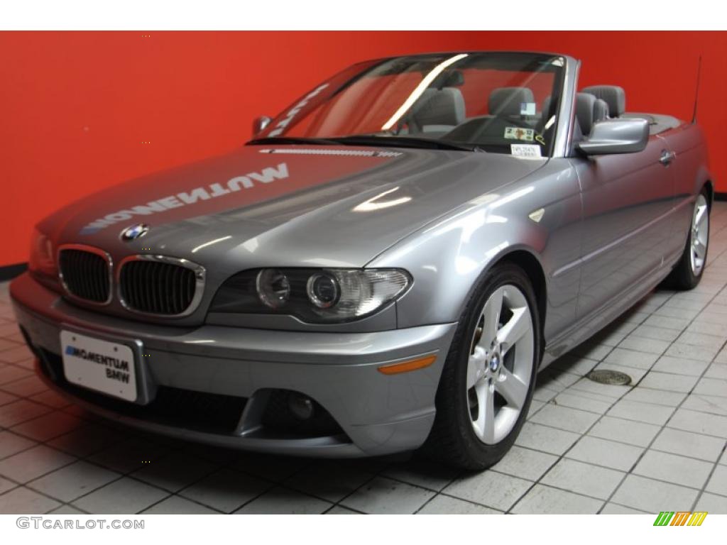 2004 3 Series 325i Convertible - Silver Grey Metallic / Grey photo #2