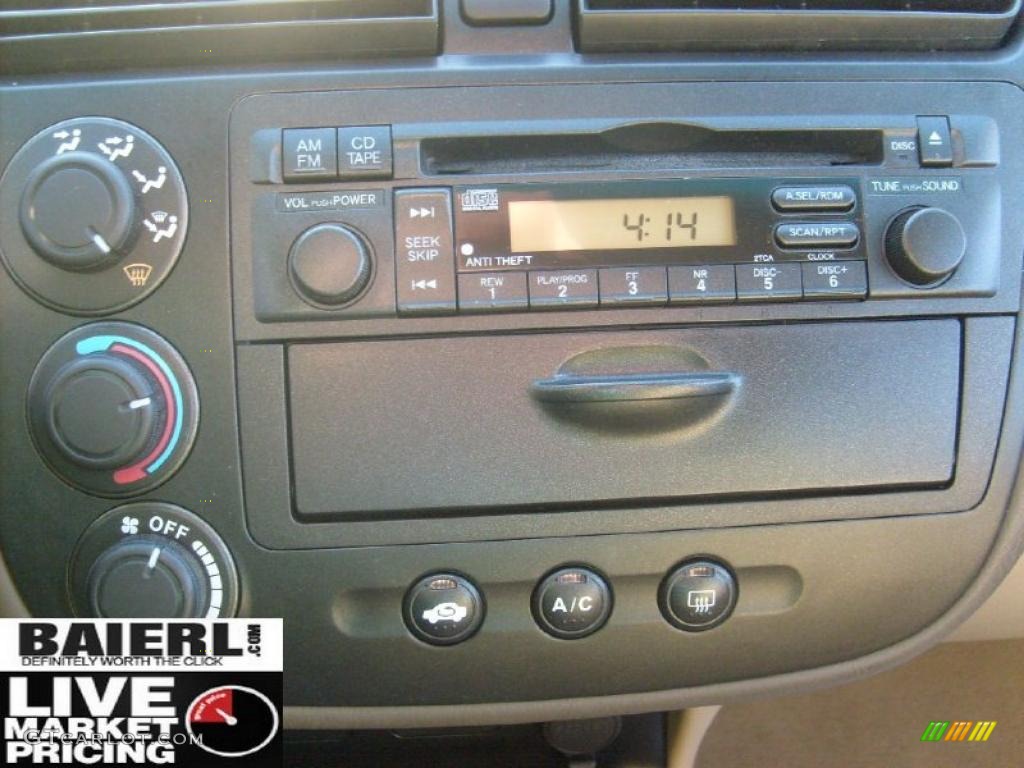 2004 Civic LX Sedan - Shoreline Mist Metallic / Ivory Beige photo #19