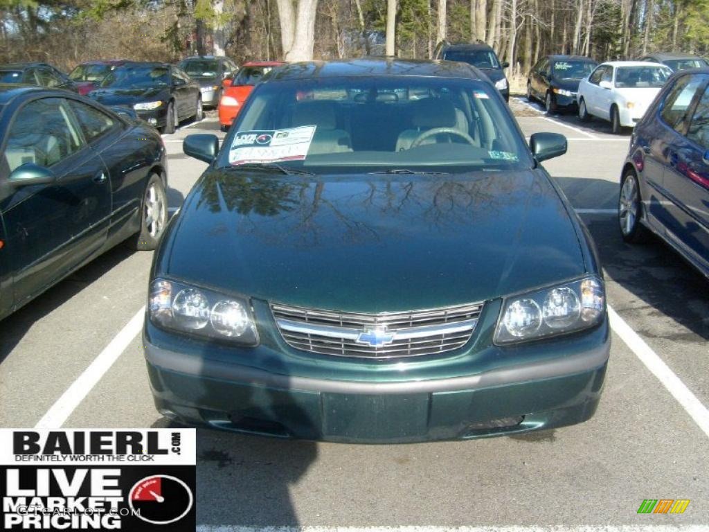 2002 Impala  - Medium Green Pearl / Medium Gray photo #2