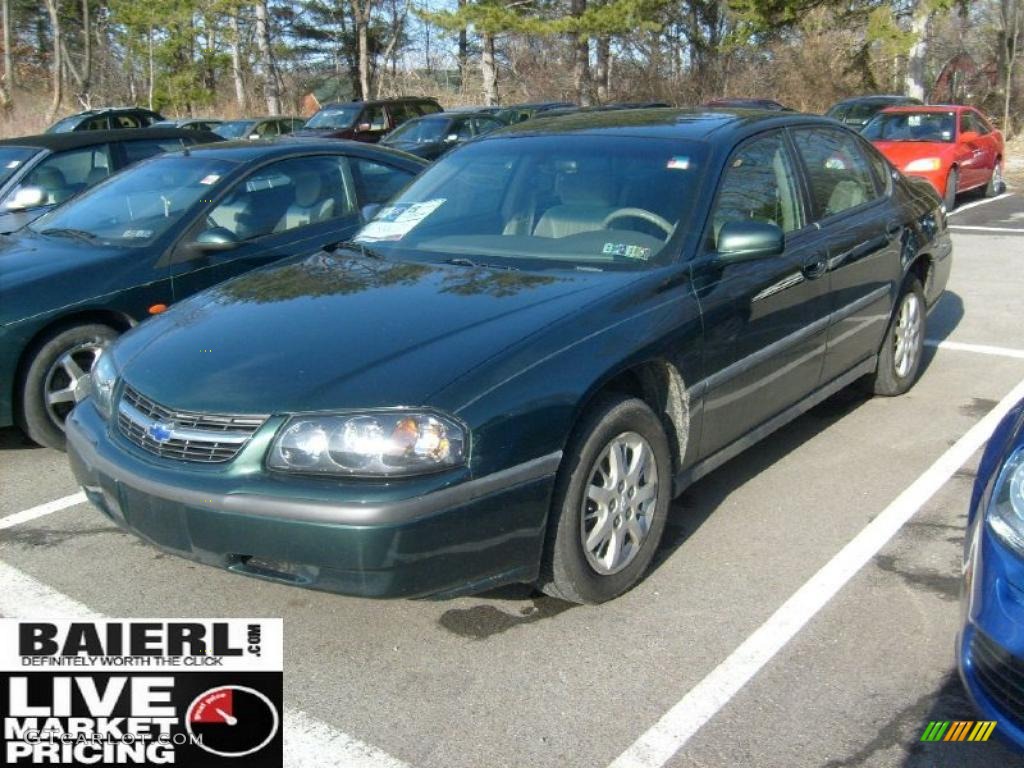 2002 Impala  - Medium Green Pearl / Medium Gray photo #3