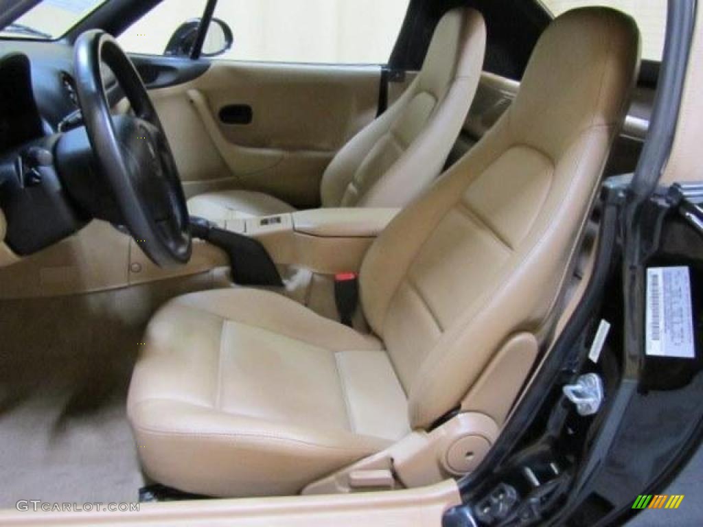 2000 MX-5 Miata LS Roadster - Brilliant Black Metallic / Beige photo #4