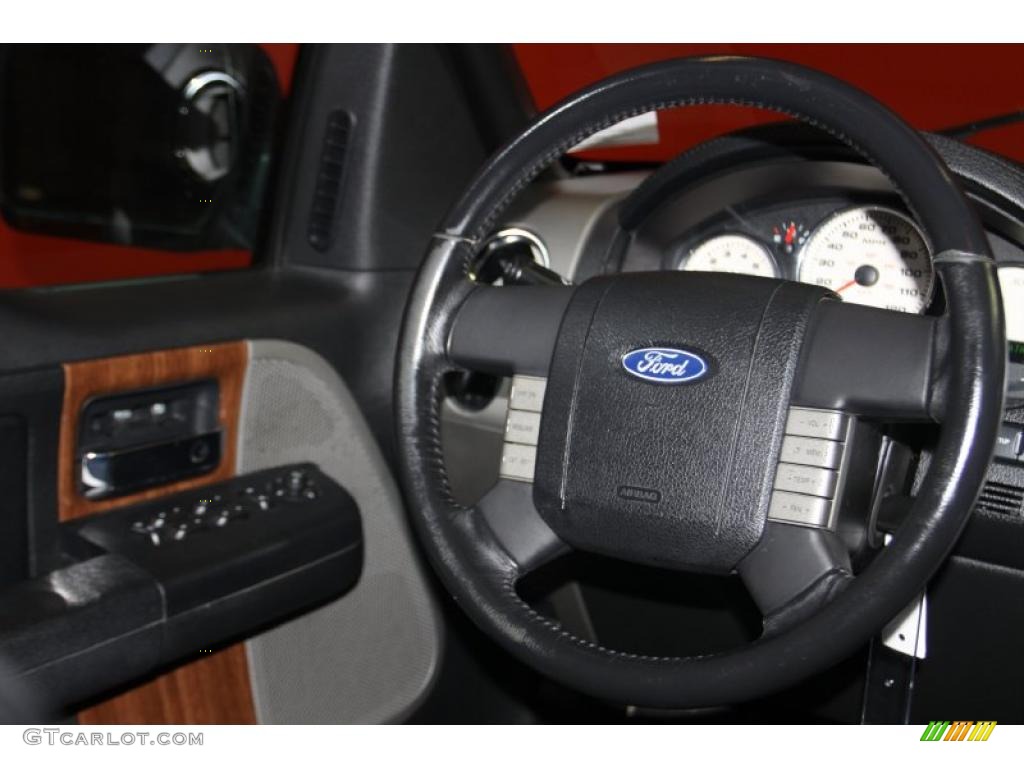 2004 F150 Lariat SuperCab - Black / Black photo #11