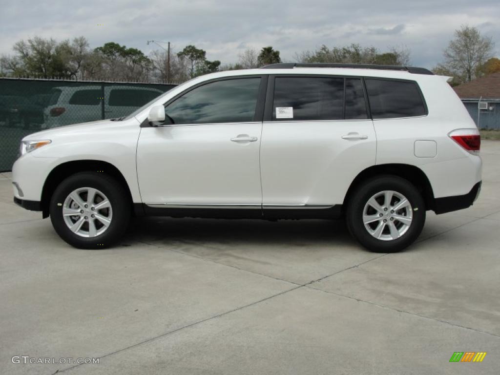 Blizzard White Pearl 2011 Toyota Highlander Standard Highlander Model Exterior Photo #46409409