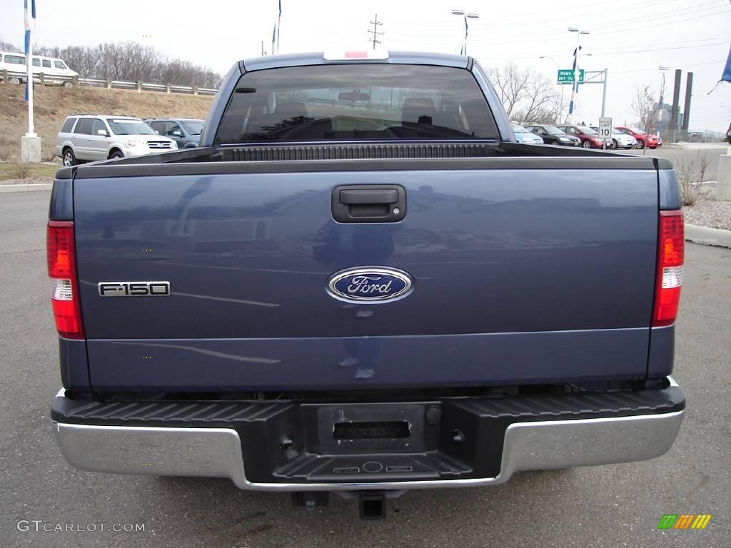 2005 F150 XLT SuperCab 4x4 - Medium Wedgewood Blue Metallic / Medium Flint Grey photo #4