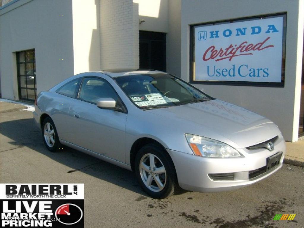 2005 Accord EX-L Coupe - Silver Frost Metallic / Black photo #1