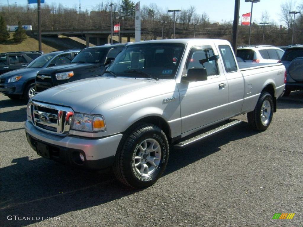 Silver Metallic 2009 Ford Ranger XLT SuperCab 4x4 Exterior Photo #46410963