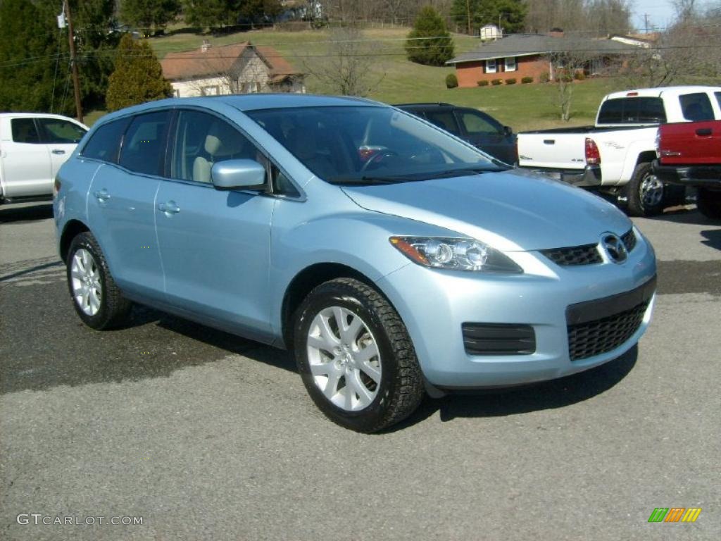 2008 CX-7 Sport - Icy Blue Metallic / Sand photo #1