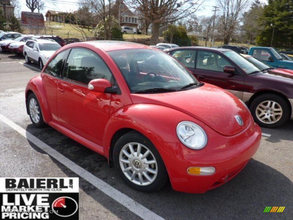 2004 New Beetle GLS Coupe - Uni Red / Black photo #1