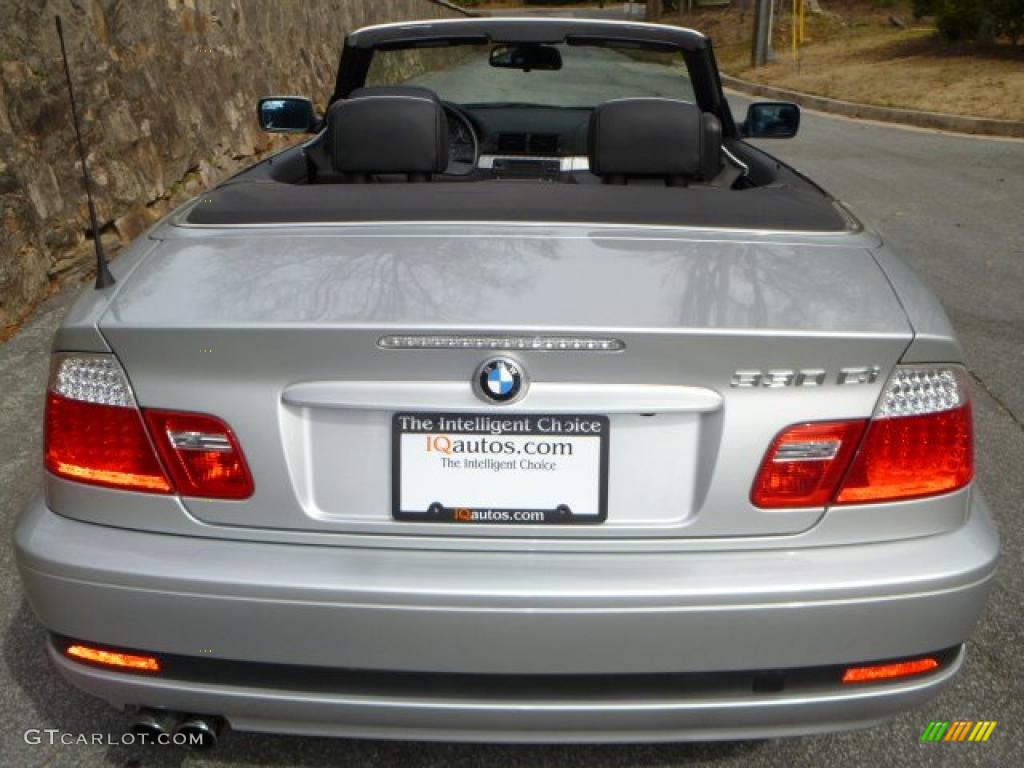 2006 3 Series 330i Convertible - Titanium Silver Metallic / Black photo #5