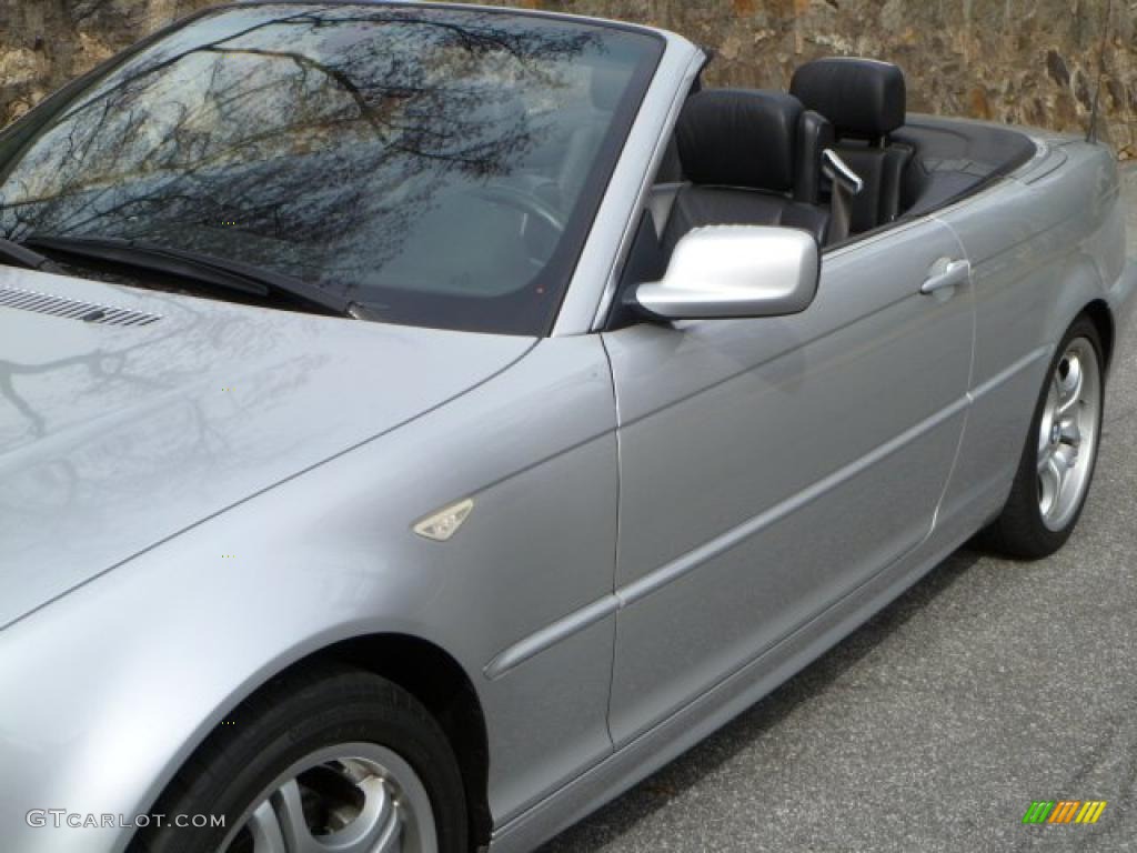 2006 3 Series 330i Convertible - Titanium Silver Metallic / Black photo #22