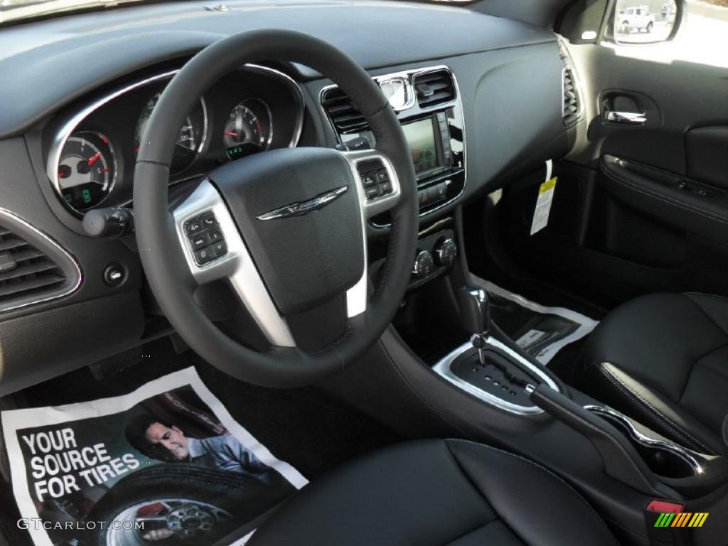 Black Interior 2011 Chrysler 200 Limited Photo #46413378