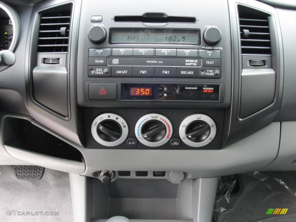 2011 Toyota Tacoma V6 PreRunner Double Cab Graphite Gray Dashboard Photo #46413435