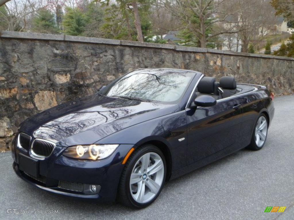 2008 3 Series 335i Convertible - Monaco Blue Metallic / Black photo #4