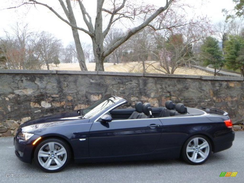 2008 3 Series 335i Convertible - Monaco Blue Metallic / Black photo #5