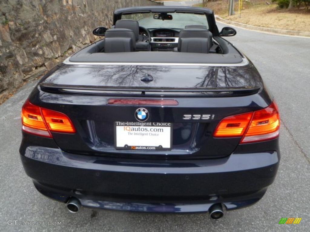 2008 3 Series 335i Convertible - Monaco Blue Metallic / Black photo #6