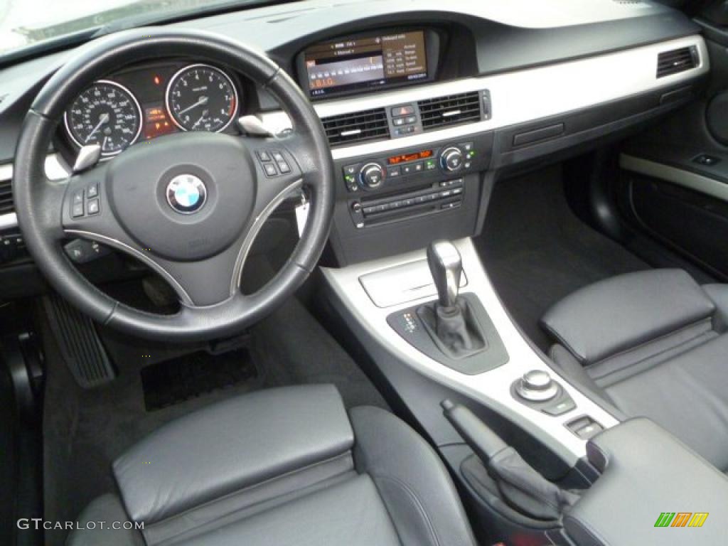 2008 BMW 3 Series 335i Convertible Black Dashboard Photo #46413528