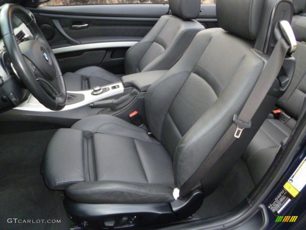 Black Interior 2008 BMW 3 Series 335i Convertible Photo #46413543